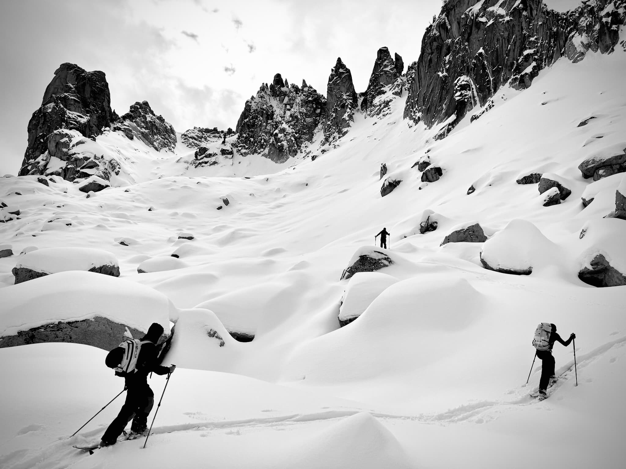Skiing in Sawtooths